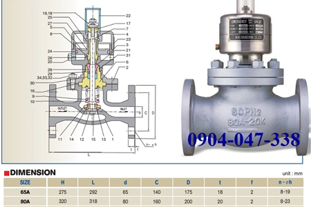 Van dừng khẩn WEV-4122 (LPG)